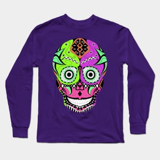 skull o mania mandala ecopop Long Sleeve T-Shirt